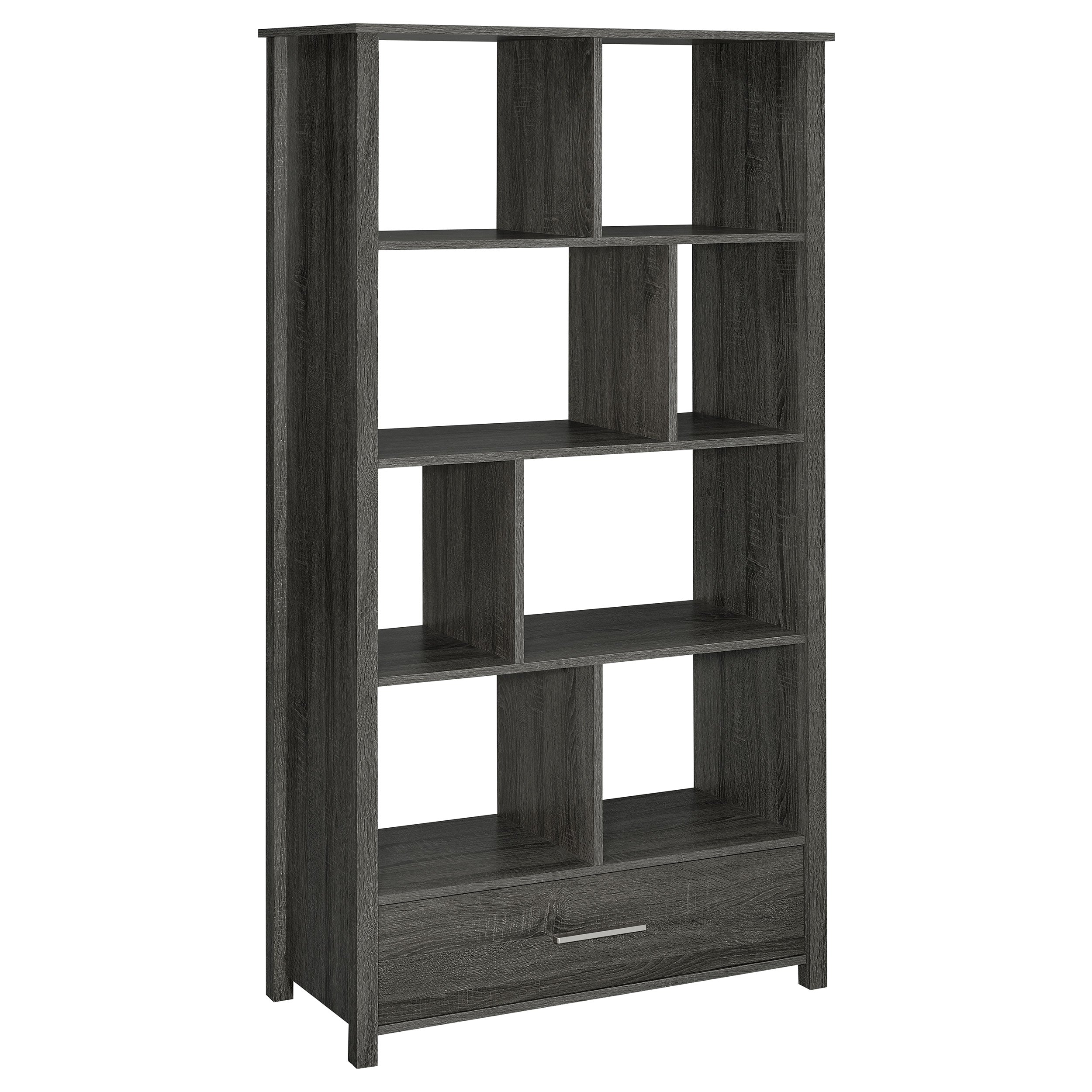 Orleans Furniture - Coaster - Dylan 68-inch 4-shelf Storage Bookshelf Weathered Grey - 801577