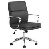 Orleans Furniture - Coaster - Ximena Upholstered Adjustable Mid Back Office Chair Black - 801765