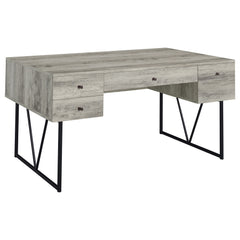 Orleans Furniture - Coaster - Analiese 63-inch 4-drawer Writing Desk Grey Driftwood - 801999