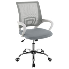 Orleans Furniture - Coaster - Felton Upholstered Adjustable Home Office Desk Chair Grey - 802015