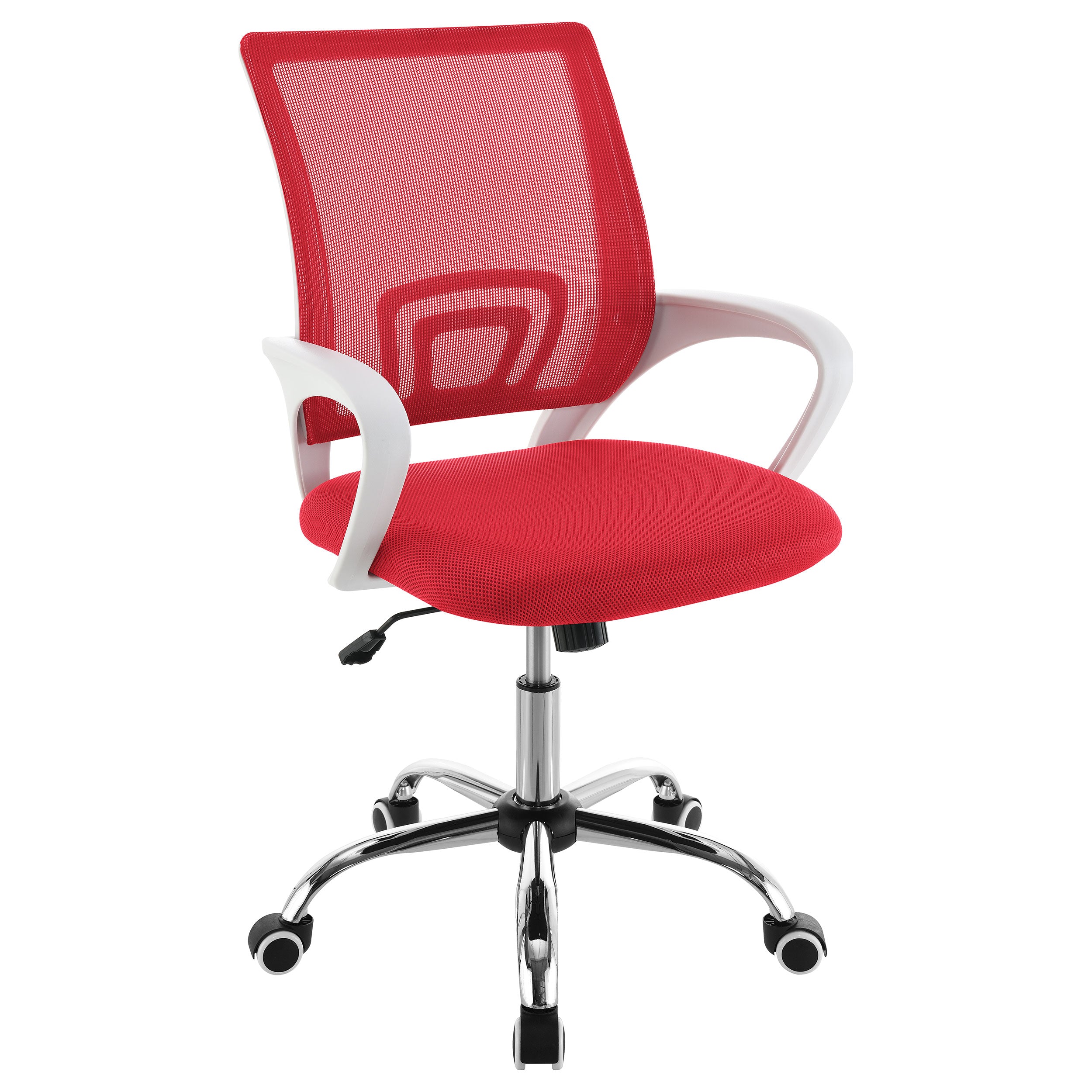 Orleans Furniture - Coaster - Felton Upholstered Adjustable Home Office Desk Chair Red - 802017