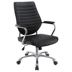 Orleans Furniture - Coaster - Chase Upholstered Adjustable Home Office Desk Chair Black - 802269