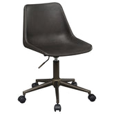 Orleans Furniture - Coaster - Carnell Upholstered Adjustable Home Office Desk Chair Brown - 803378