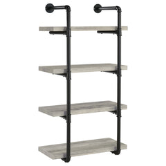 Orleans Furniture - Coaster - Elmcrest 24-inch 4-shelf Wall Bookshelf Grey Driftwood - 804416