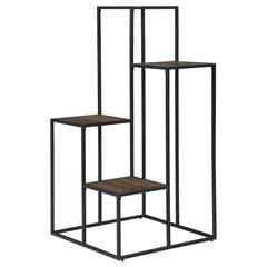 Orleans Furniture - Coaster - Rito 4-tier Multi-Display Shelf Rustic Brown and Black - 805670