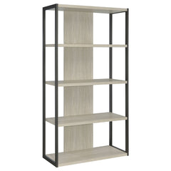 Orleans Furniture - Coaster - Loomis 72-inch 4-shelf Bookshelf Whitewashed Grey - 805883