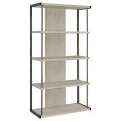 Orleans Furniture - Coaster - Loomis 72-inch 4-shelf Bookshelf Whitewashed Grey - 805884
