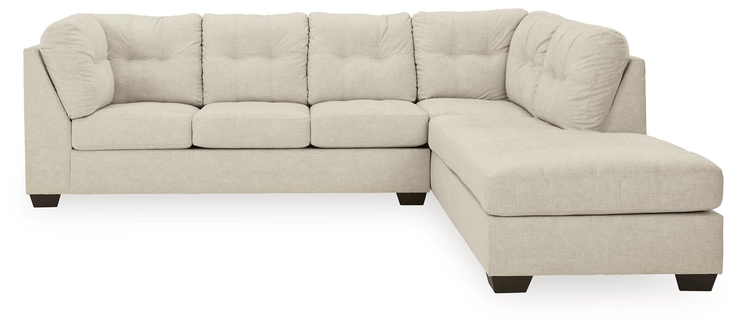 Orleans Furniture - Ashley Furniture - Falkirk Sectional - LAF 2-Piece Sectional with Chaise / Parchment - 80806S2