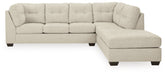 Orleans Furniture - Ashley Furniture - Falkirk Sectional - LAF 2-Piece Sectional with Chaise / Parchment - 80806S2