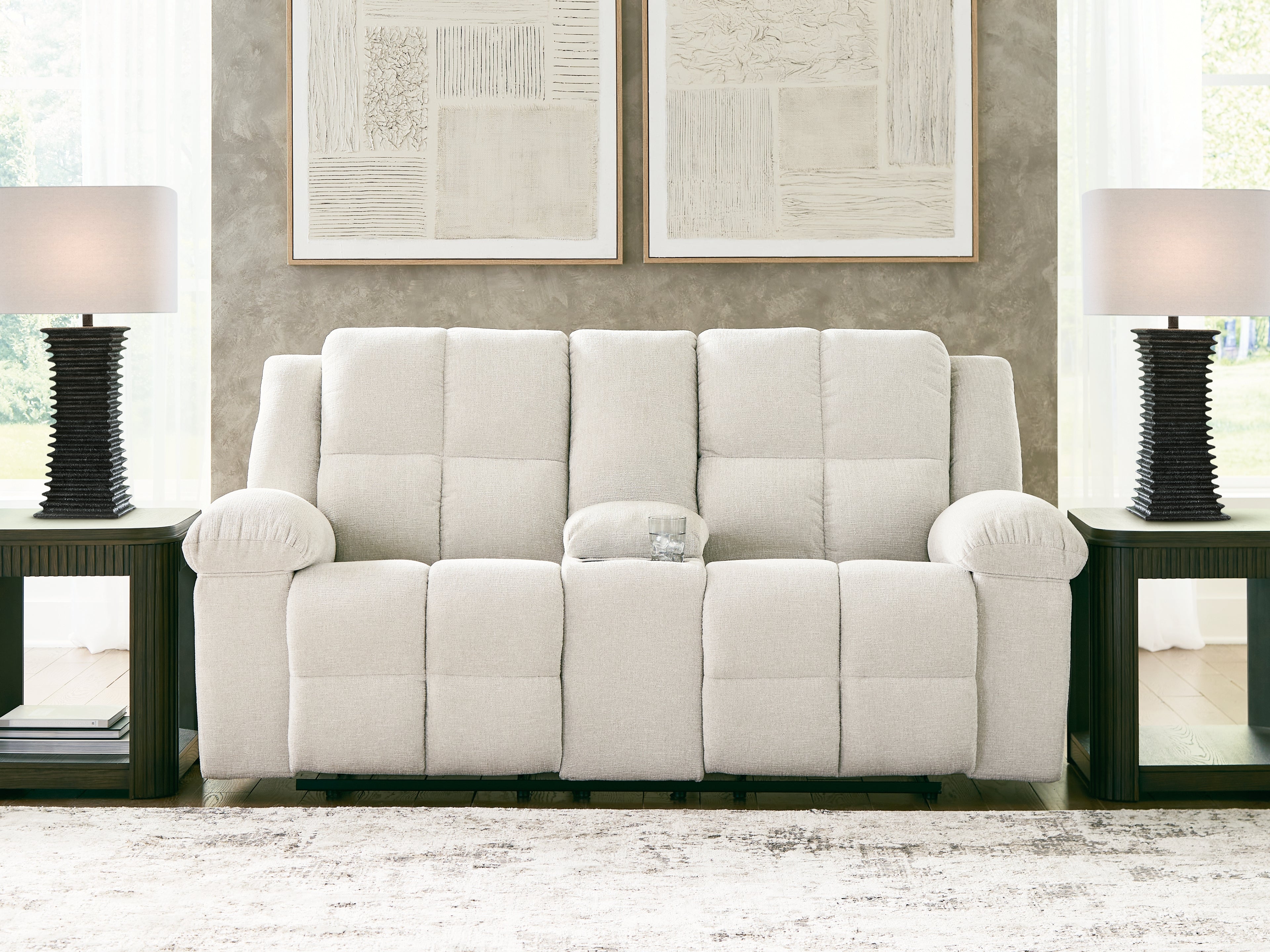 Orleans Furniture - Ashley Furniture - Orlen Living Room - DBL Rec Loveseat w/Console - 8160294