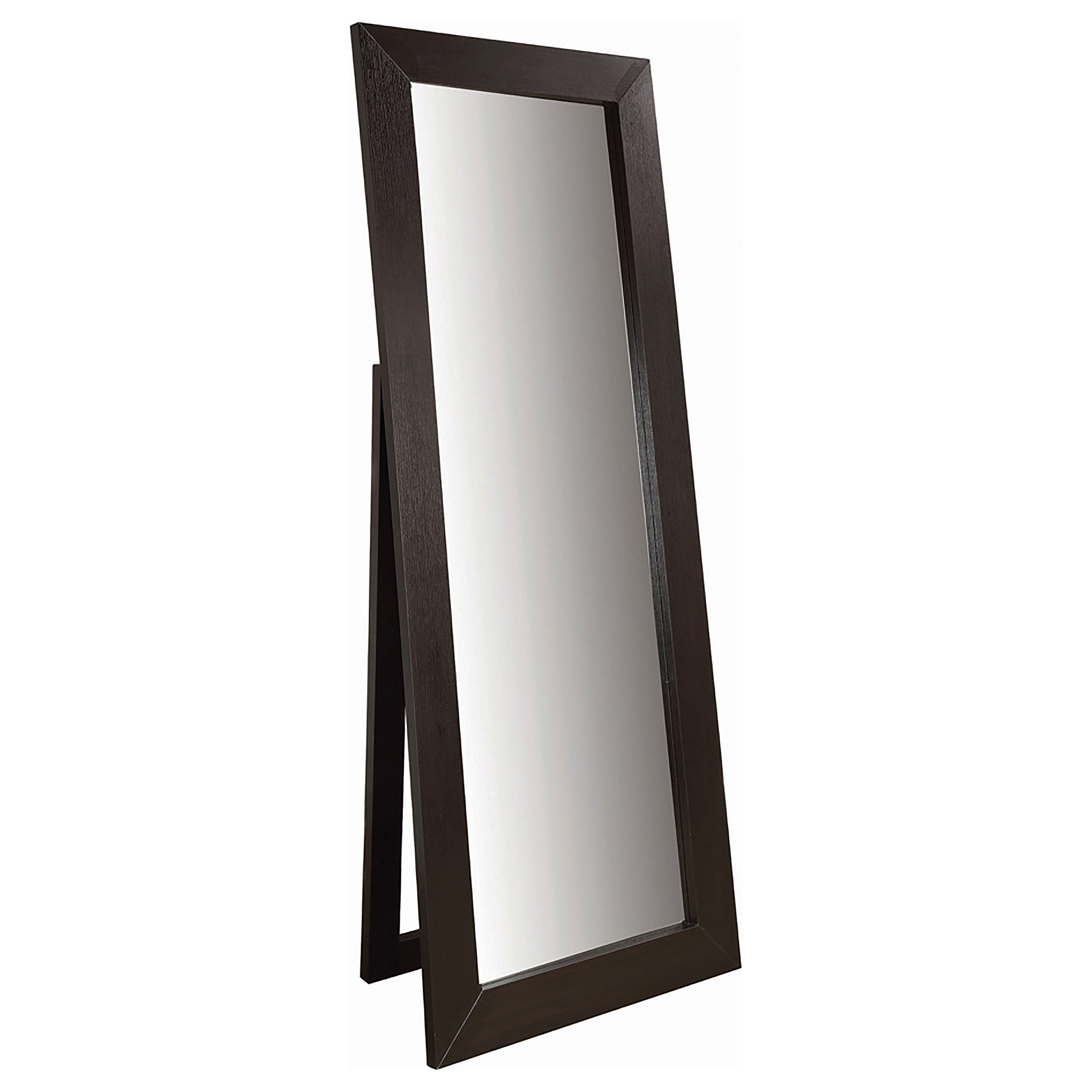 Orleans Furniture - Coaster - Toga 28 x 72 Inch Wood Standing Floor Mirror Cappuccino - 900453