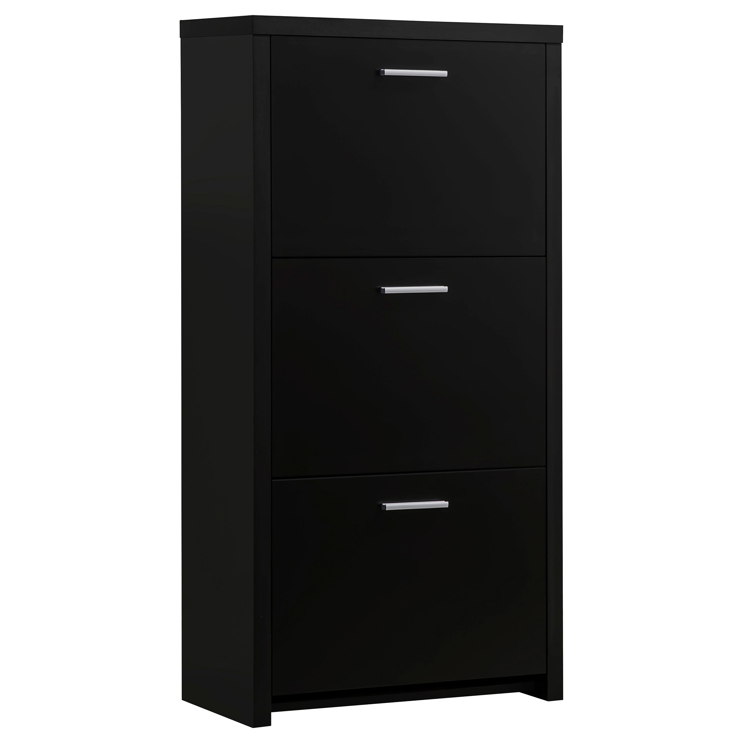Orleans Furniture - Coaster - Vivian 3-drawer Engineered Wood Shoe Cabinet Black - 900604