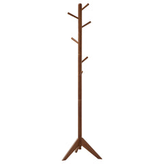 Orleans Furniture - Coaster - Devlin 6 Hook Freestanding Wood Coat Rack Hat Hanger Walnut - 900633
