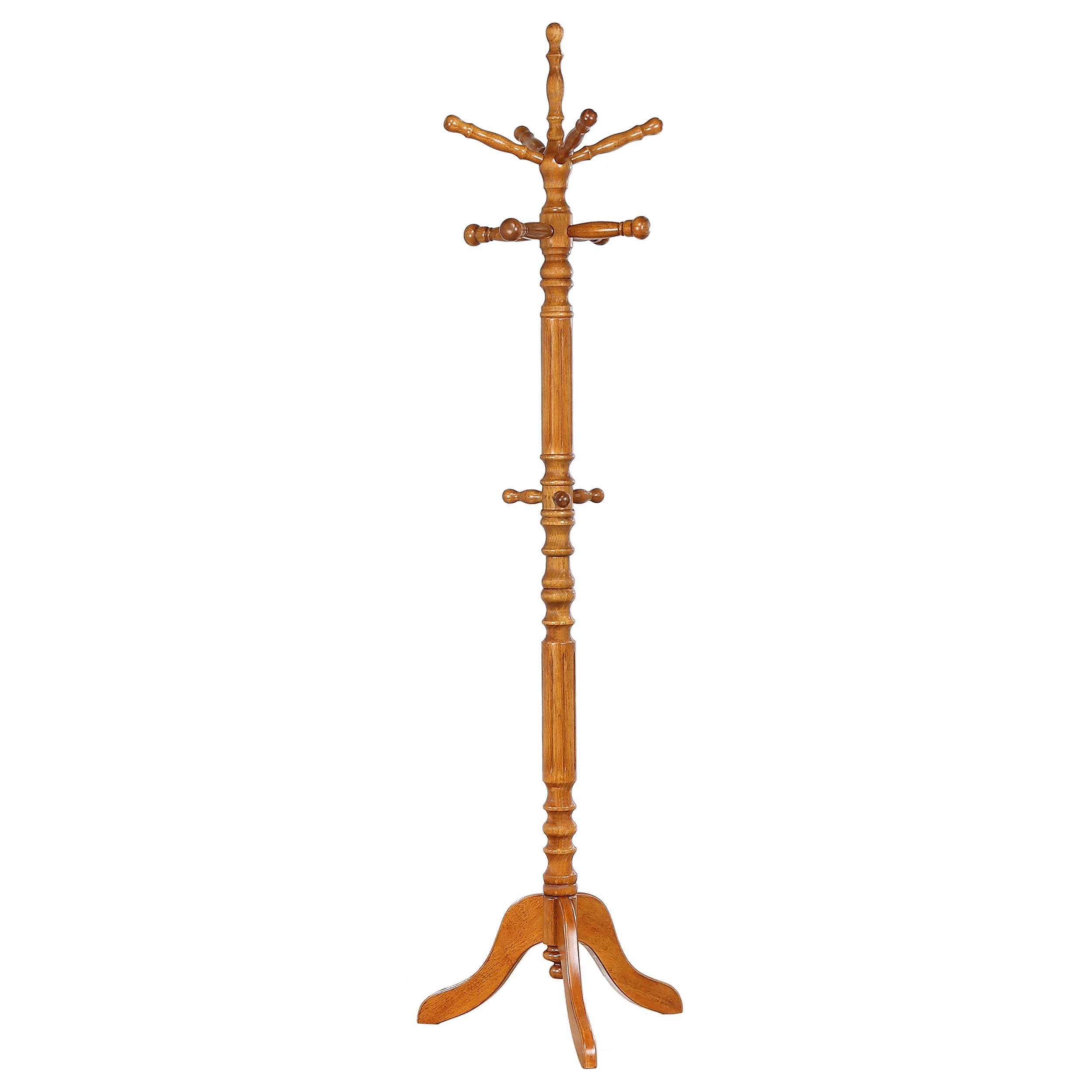 Orleans Furniture - Coaster - Achelle 11 Hook Freestanding Coat Rack Hanger Golden Brown - 900759