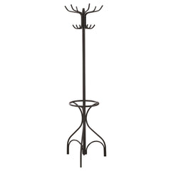 Orleans Furniture - Coaster - Kiefer 12 Hook Freestanding Metal Coat Rack Hat Hanger Black - 900821