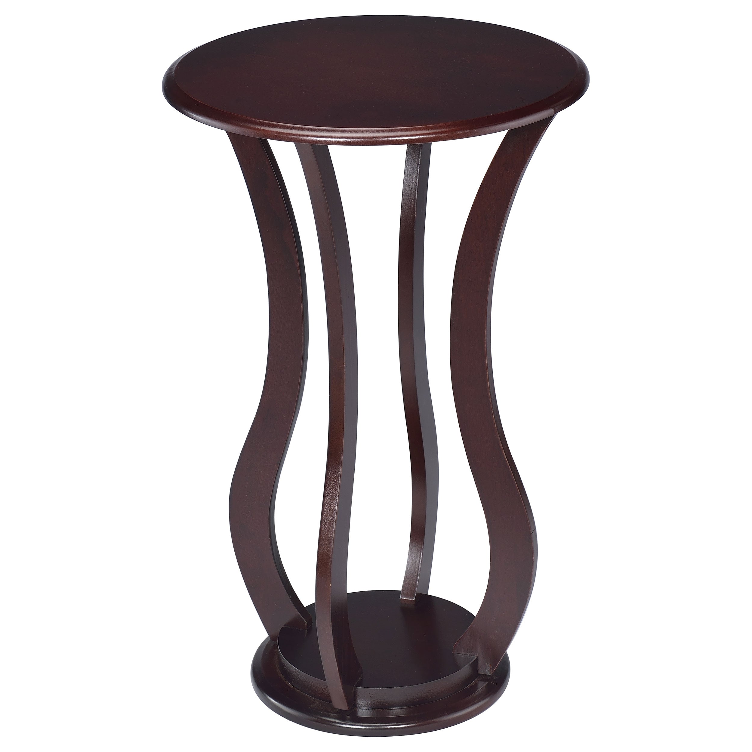Orleans Furniture - Coaster - Elton Round Wood Top Accent Side Table Cherry - 900934