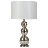 Orleans Furniture - Coaster - Mineta 27-inch Drum Shade Stacked Table Lamp Antique Silver - 901185
