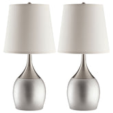 Orleans Furniture - Coaster - Tenya 24-inch Empire Shade Urn Table Lamp Silver (Set of 2) - 901471