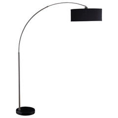 Orleans Furniture - Coaster - Kawke 81-inch Arched Drum Shade Metal Floor Lamp Black - 901486