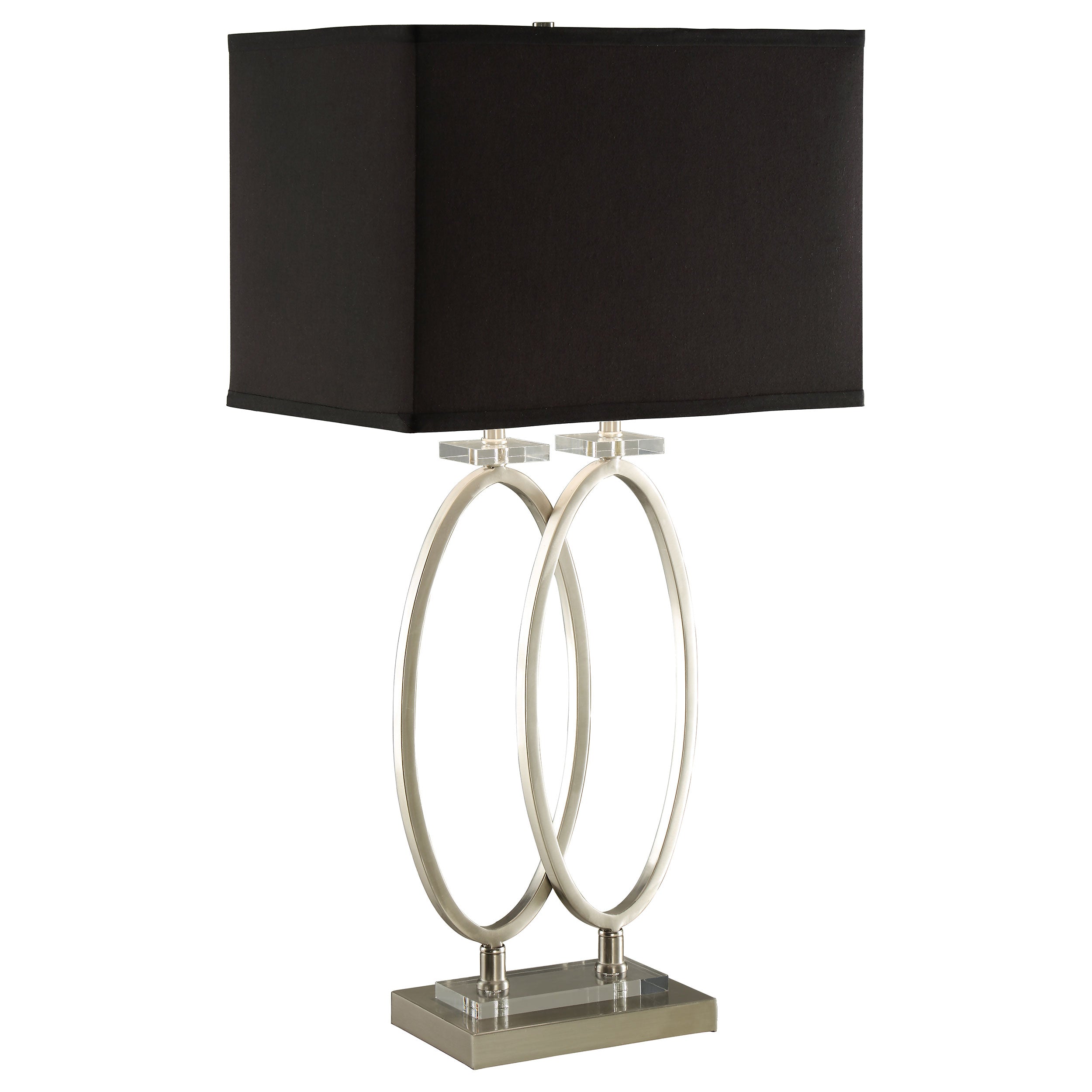 Orleans Furniture - Coaster - Izuku 29-inch Rectangular Shade Table Lamp Brush Nickel - 901662