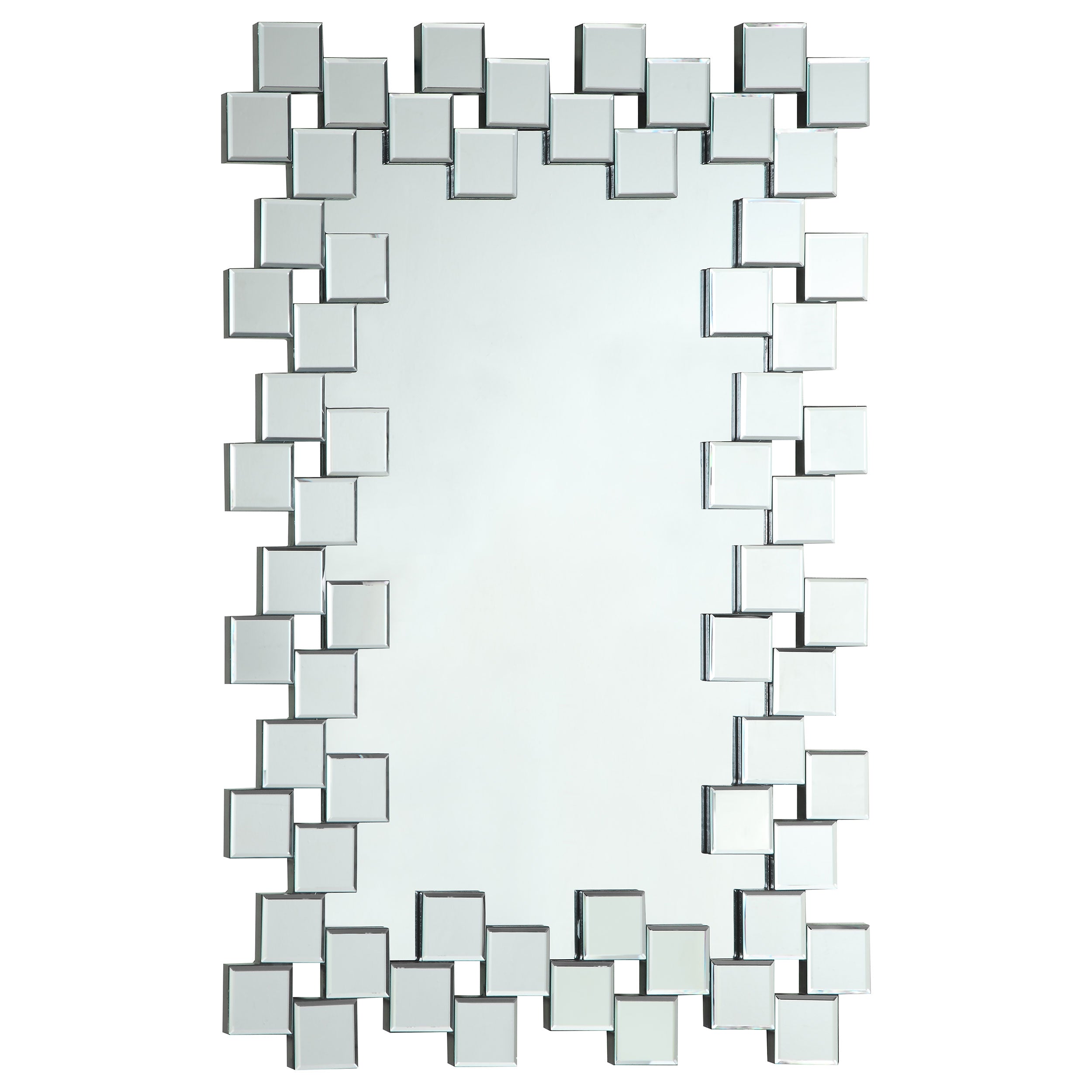 Orleans Furniture - Coaster - Pamela 32 x 47 Inch Rectangular Frameless Wall Mirror Silver - 901838