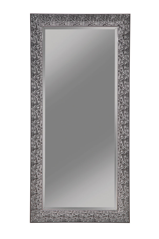 Orleans Furniture - Coaster - Rollins 32 x 66 Inch Rectangular Floor Mirror Black - 901999