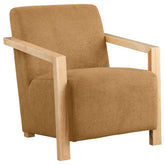 Orleans Furniture - Coaster - Diego Upholstered Accent Arm Chair with Wood Arms Honey - 902268