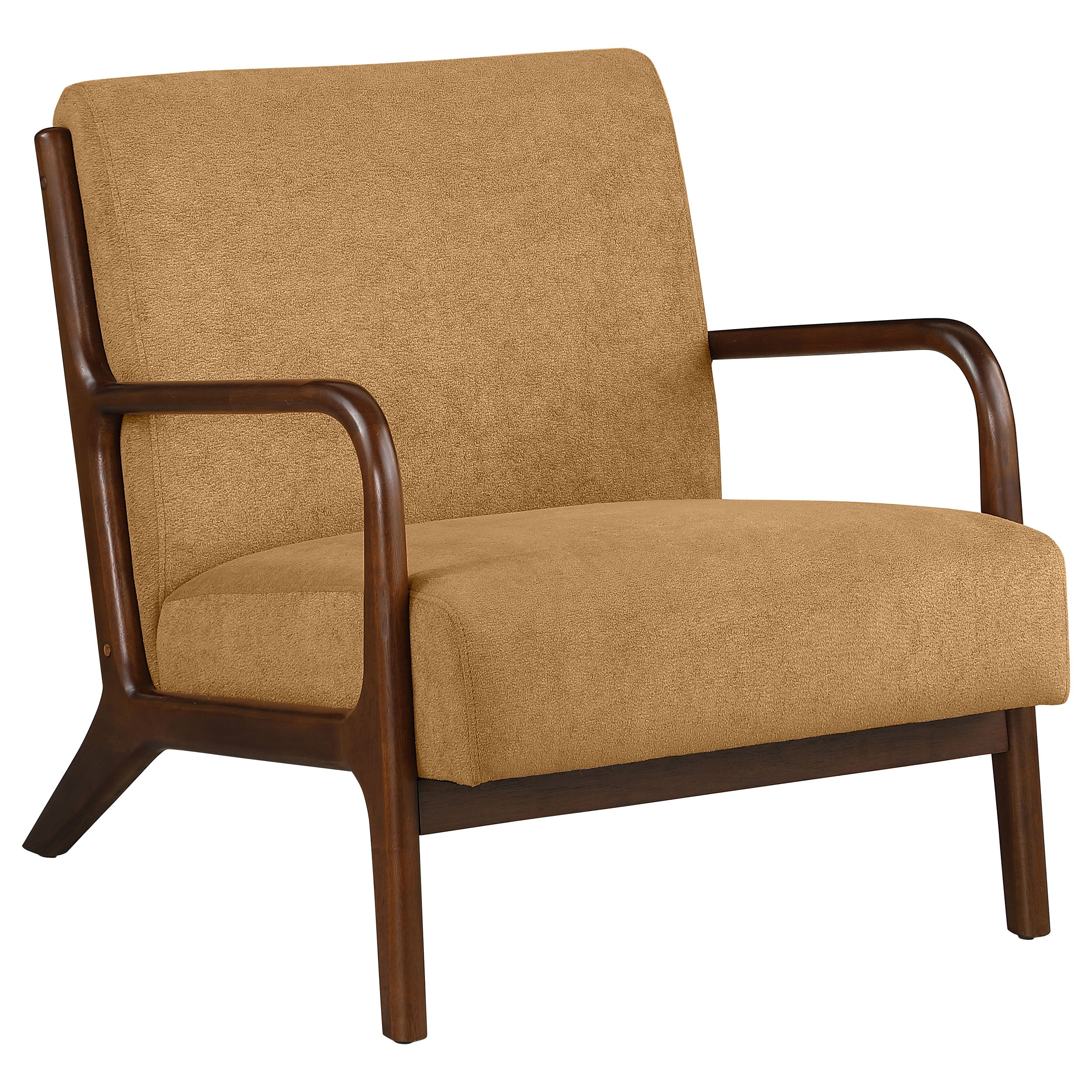 Orleans Furniture - Coaster - Foster Upholstered Wood Frame Accent Chair Honey - 902271