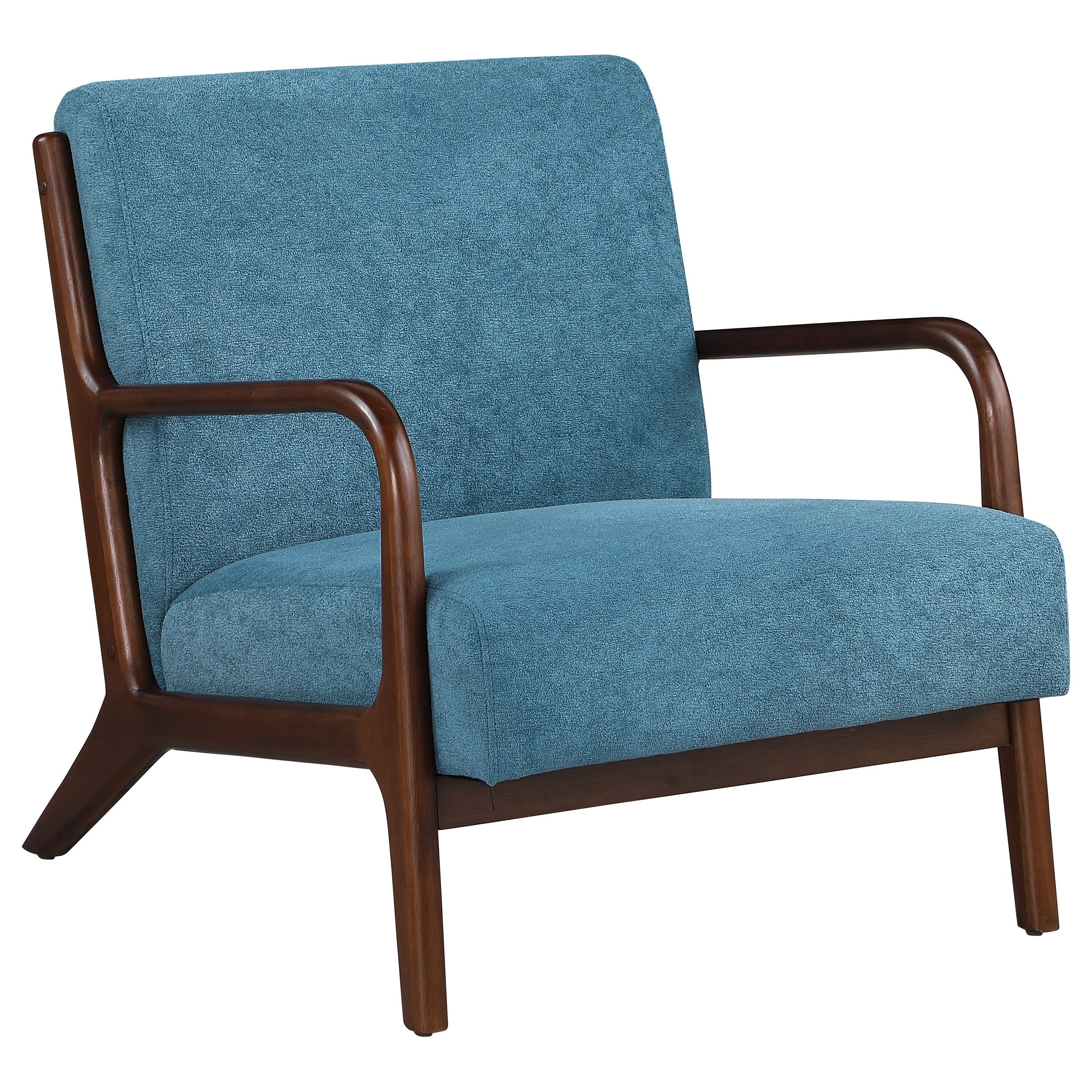 Orleans Furniture - Coaster - Foster Upholstered Wood Frame Accent Chair Peacock Blue - 902272