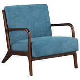 Orleans Furniture - Coaster - Foster Upholstered Wood Frame Accent Chair Peacock Blue - 902272