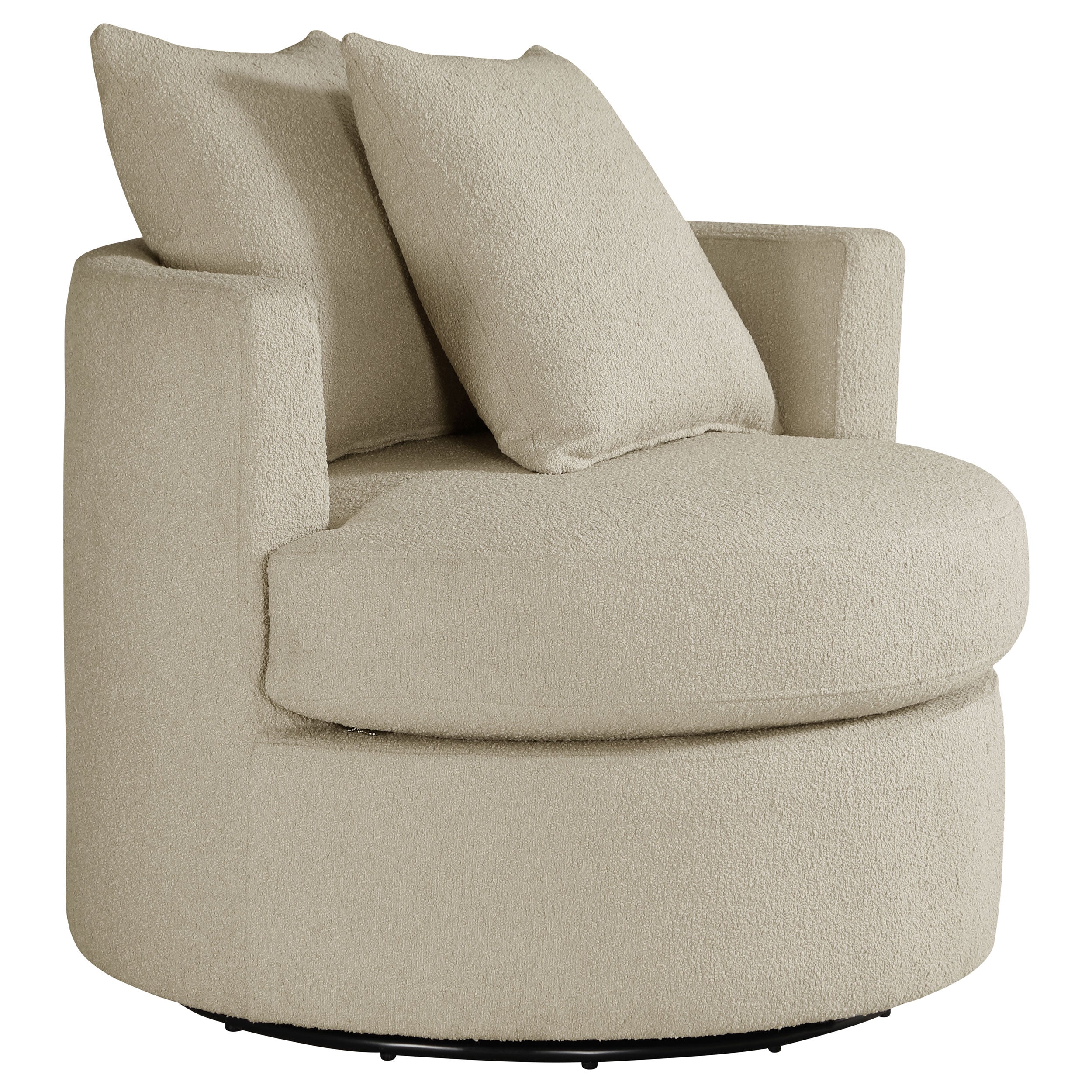 Orleans Furniture - Coaster - Debbie Upholstered Swivel Accent Chair Camel - 902274
