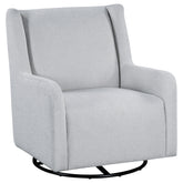 Orleans Furniture - Coaster - Serra Boucle Upholstered Swivel Glider Recliner Dove Grey - 902454