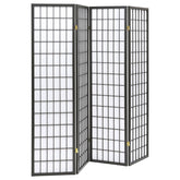 Orleans Furniture - Coaster - Roberto 4-Panel Room Divider Folding Shoji Screen Dark Grey - 902631