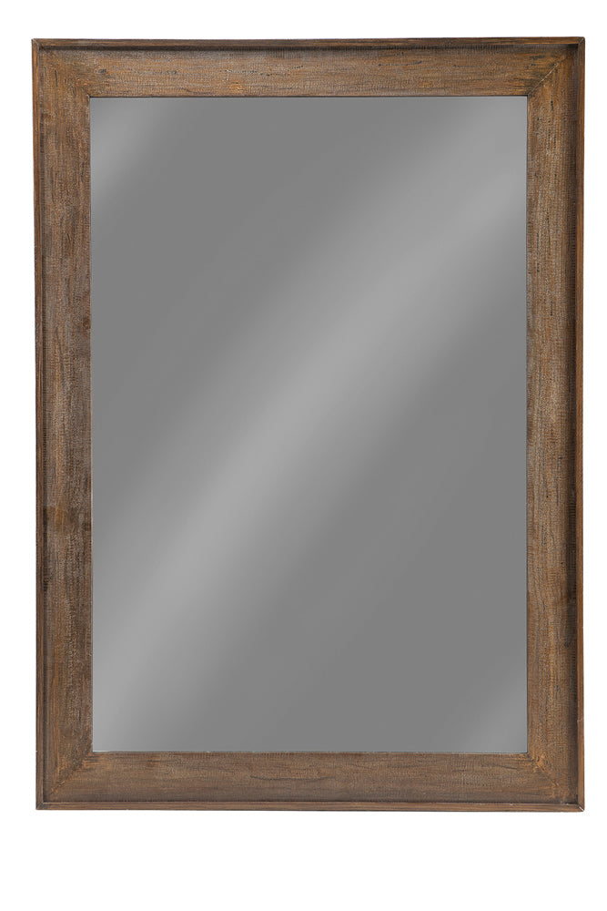 Orleans Furniture - Coaster - Odafin 59 x 83 Inch Wood Frame Floor Mirror Distressed Brown - 902770