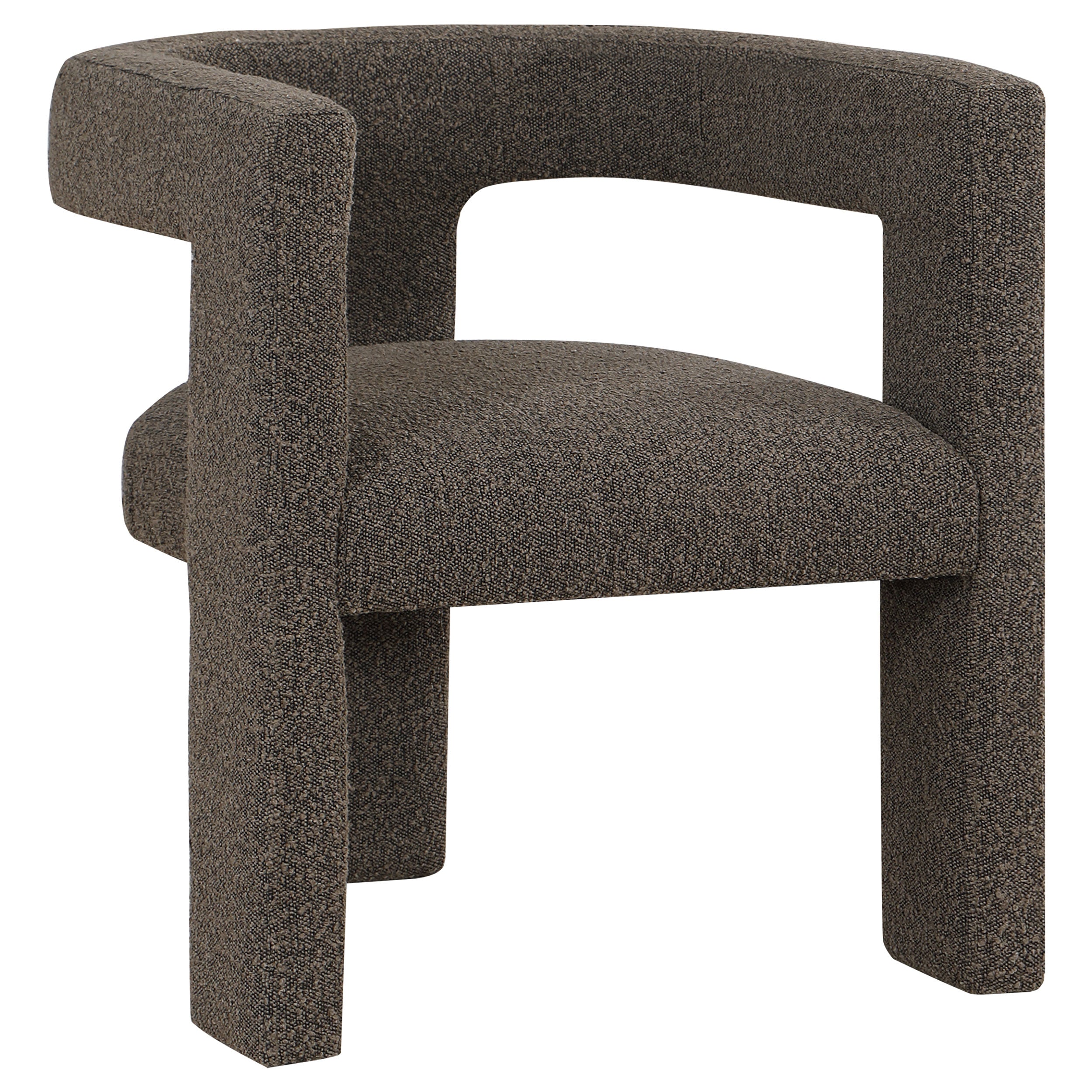 Orleans Furniture - Coaster - Petra Boucle Upholstered Accent Side Chair Chocolate Brown - 902880