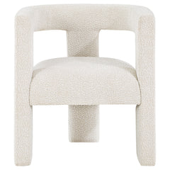 Petra Boucle Upholstered Accent Side Chair White