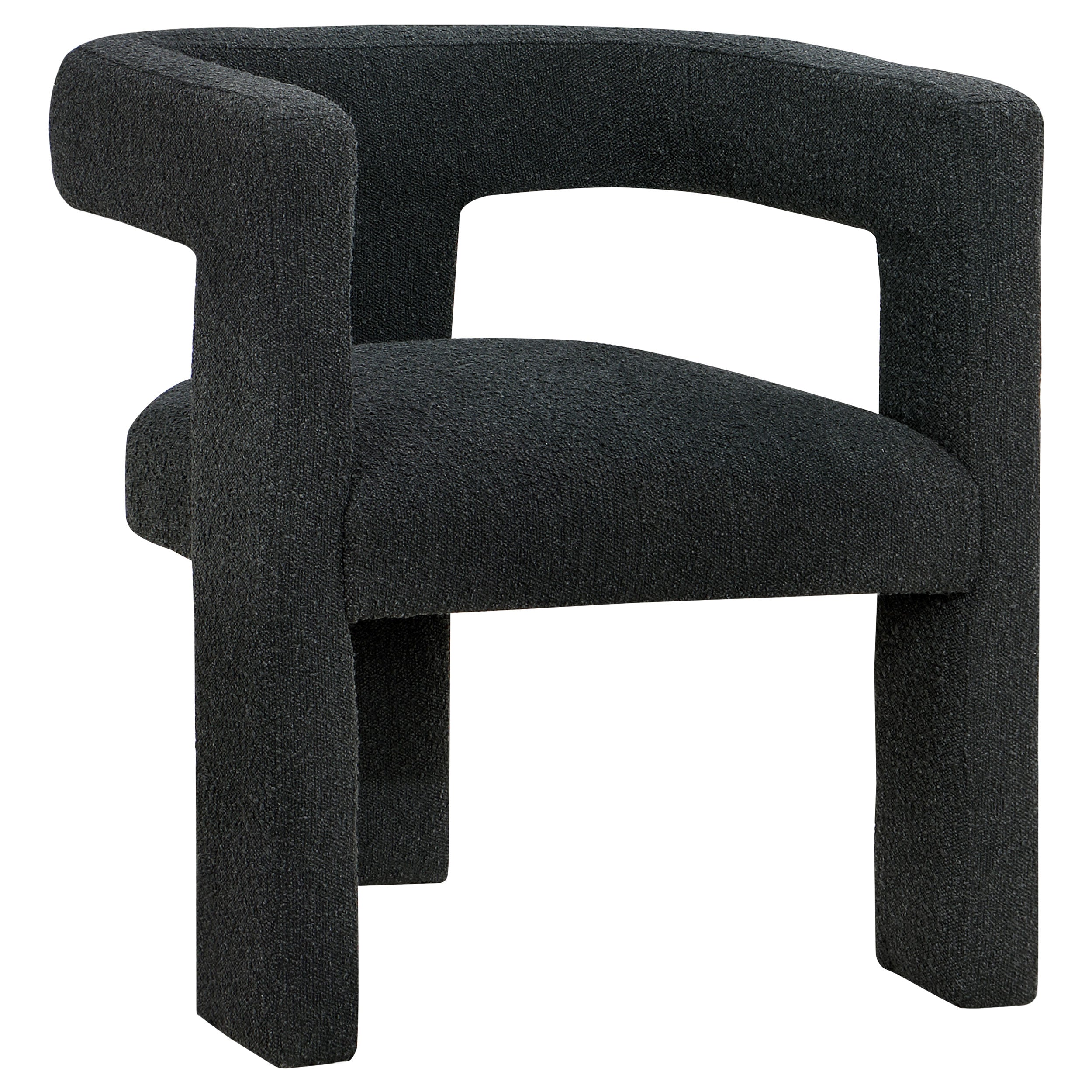 Orleans Furniture - Coaster - Petra Boucle Upholstered Accent Side Chair Black - 902882