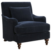 Orleans Furniture - Coaster - Frodo Upholstered English Arm Accent Chair Midnight Blue - 902899