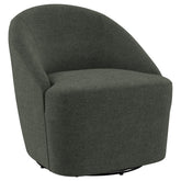 Orleans Furniture - Coaster - Leon Upholstered Barrel Accent Swivel Chair Hunter Green - 903075