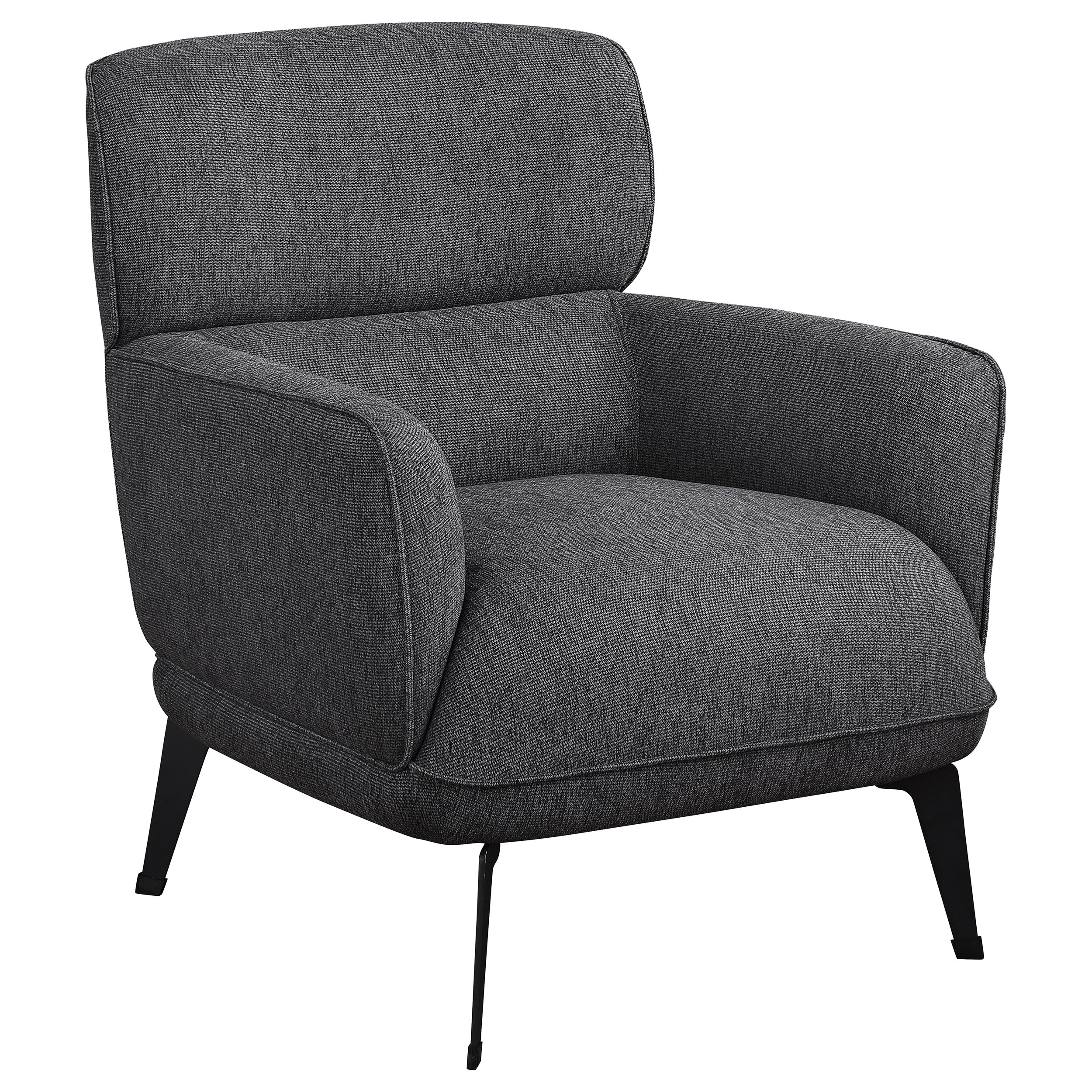 Orleans Furniture - Coaster - Andrea Upholstered Crecent Arm Accent Chair Grey - 903082