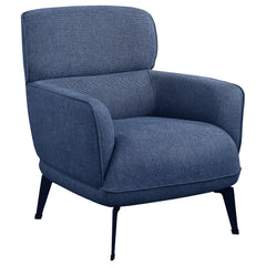 Orleans Furniture - Coaster - Andrea Upholstered Crecent Arm Accent Chair Blue - 903083