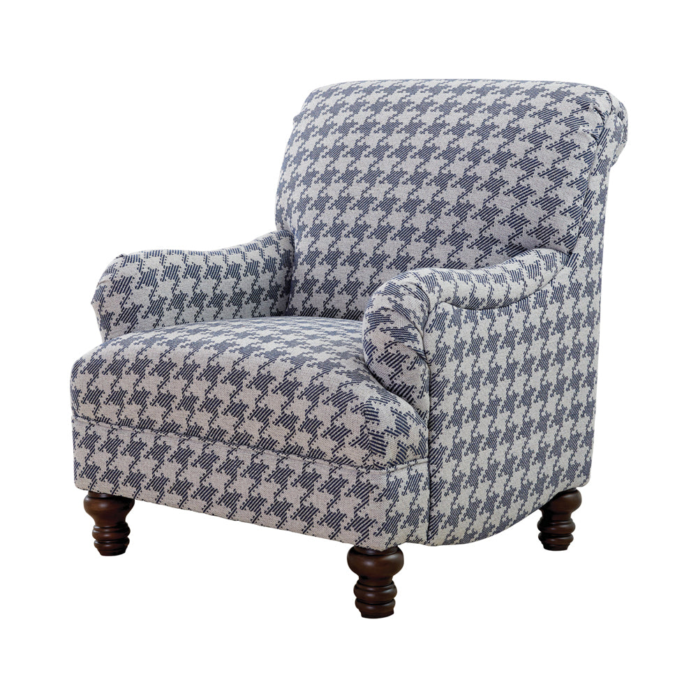 Orleans Furniture - Coaster - Glenn Upholstered English Arm Accent Chair Blue - 903093