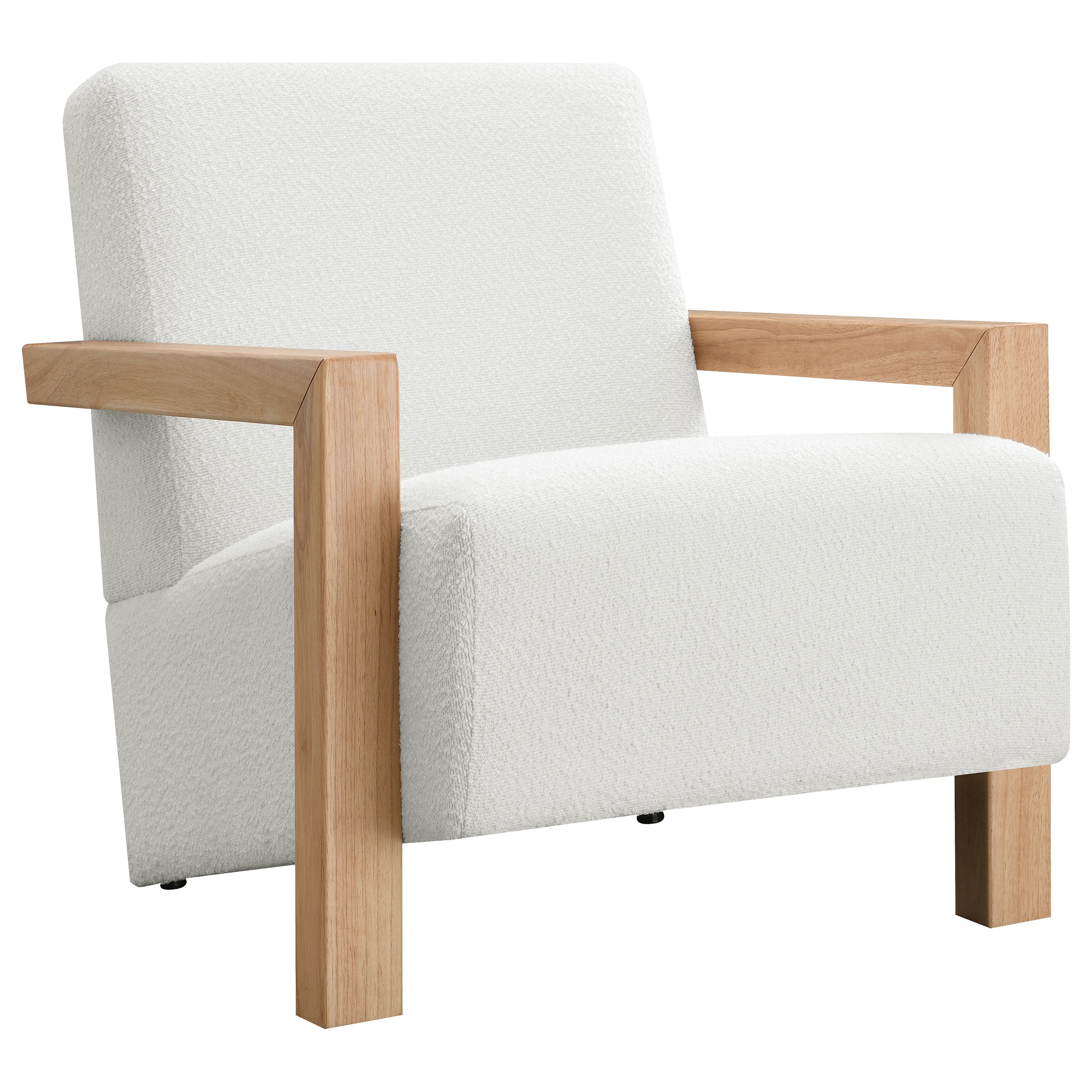 Orleans Furniture - Coaster - Fitzroy Boucle Upholstered Accent Arm Chair Ivory - 903094