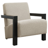 Orleans Furniture - Coaster - Fitzroy Boucle Upholstered Accent Arm Chair Latte - 903095