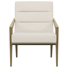 Kirra Upholstered Metal Arm Accent Chair Cream