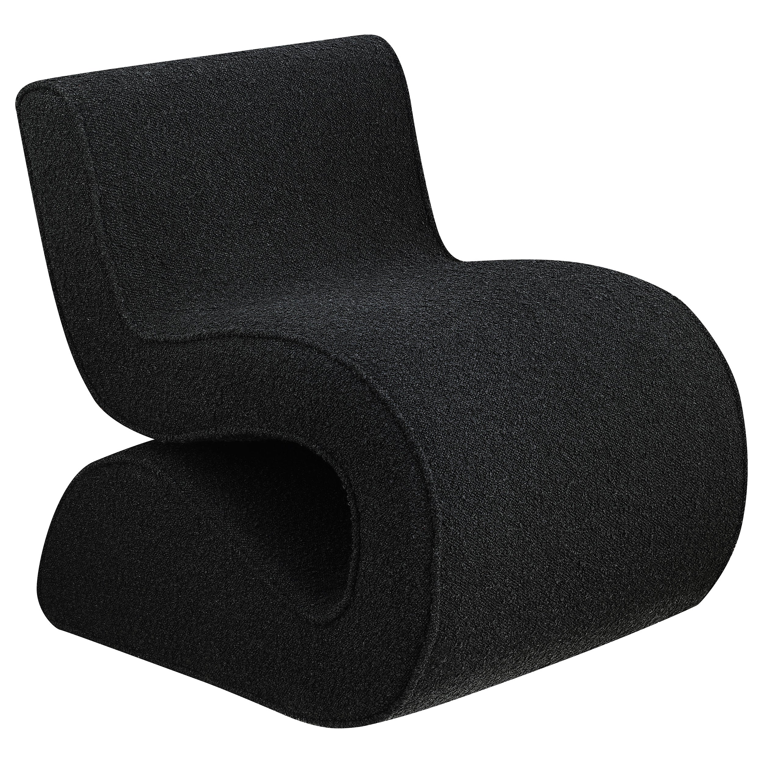 Orleans Furniture - Coaster - Ronea Boucle Upholstered Armless Curved Chair Charcoal - 903155