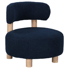 Orleans Furniture - Coaster - Zonie Boucle Upholstered Barrel Back Accent Chair Blue - 903168