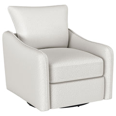 Orleans Furniture - Coaster - Madia Upholstered Sloped Arm Swivel Glider Chair Vanilla - 903391