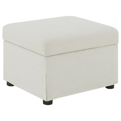 Orleans Furniture - Coaster - Winter Upholstered Hydraulic Lift Top Storage Ottoman Beige - 904134