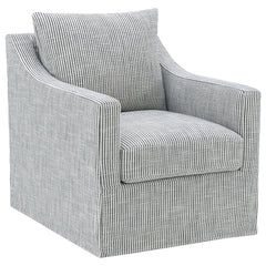 Orleans Furniture - Coaster - Winter Upholstered Sloped Arm Accent Swivel Chair Grey - 904137